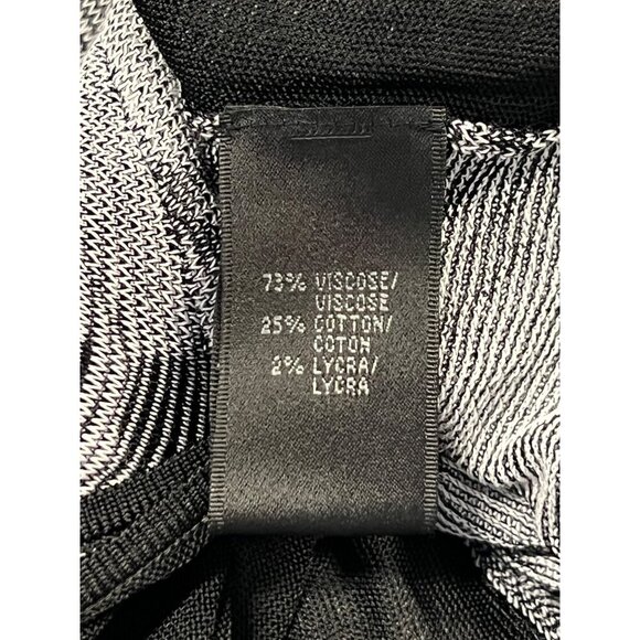 Lafayette 148 New York Floral Pattern Draped Open Front Cardigan Jacket Gray & B - Picture 8 of 9